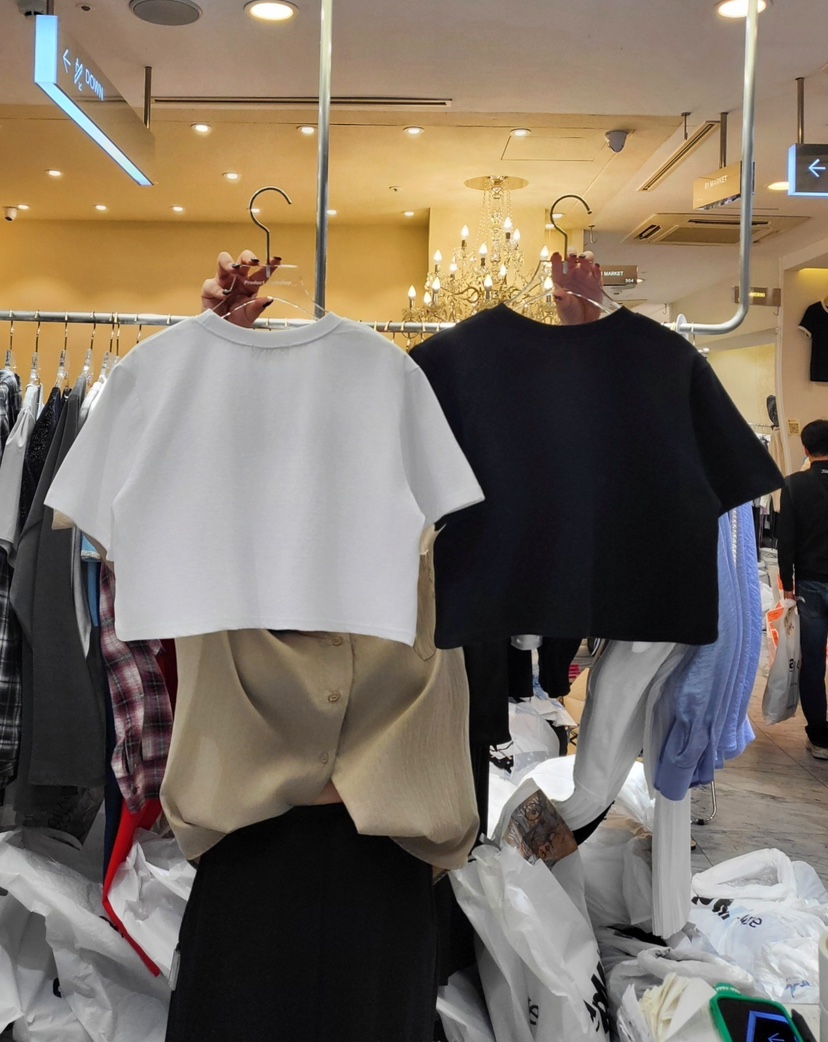 WORK SHOP韓國直郵㊣東大門實拍女裝新款時尚休閑人氣推薦T恤Work_shopT恤