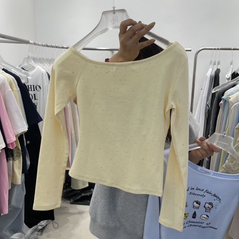 FRUIT BASKET韓國直郵㊣女裝新品推薦時尚人氣25春夏長袖T恤FRUIT BASKET長袖T恤