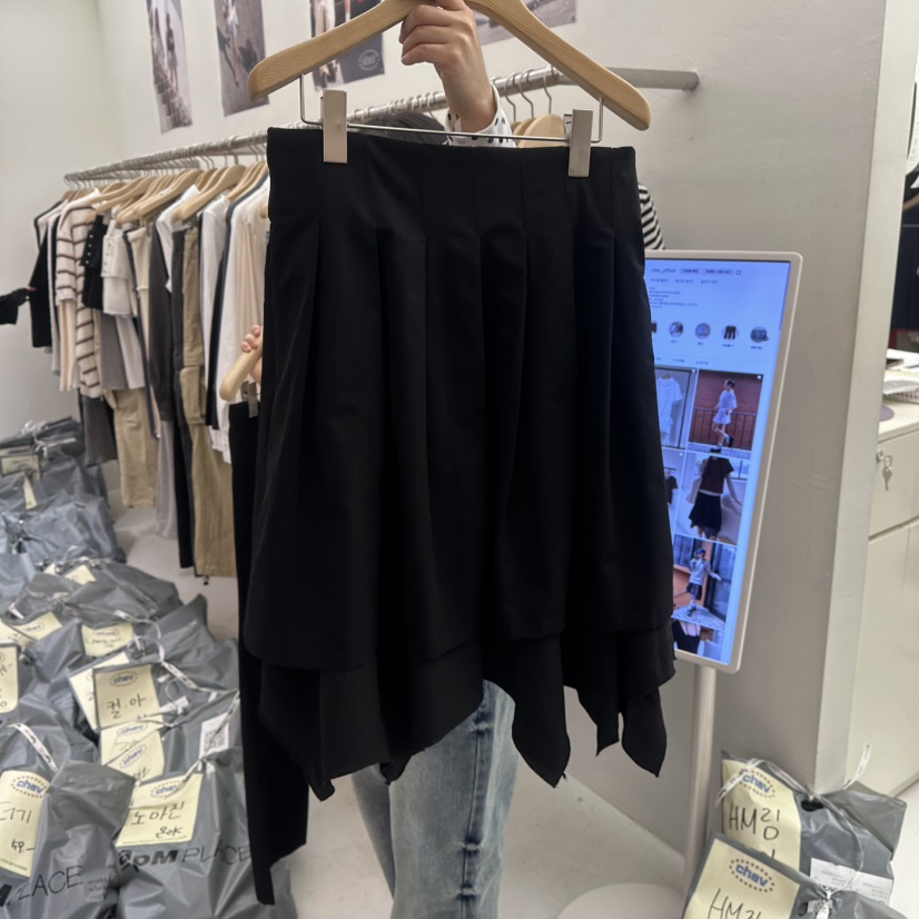 CHAV直郵韓國代購㊣女裝新款25春夏職業人氣熱賣半身裙中短裙CHAV半身裙/中短裙圖色2