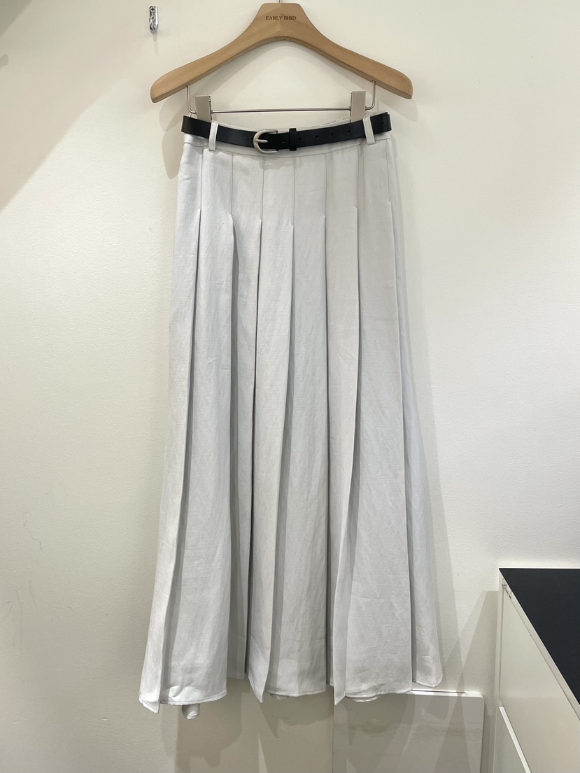 OBSESS韓國直郵㊣女裝新品熱賣時尚人氣25春夏長裙含腰帶長款OBSESS/EARLY BIRD長裙圖色2