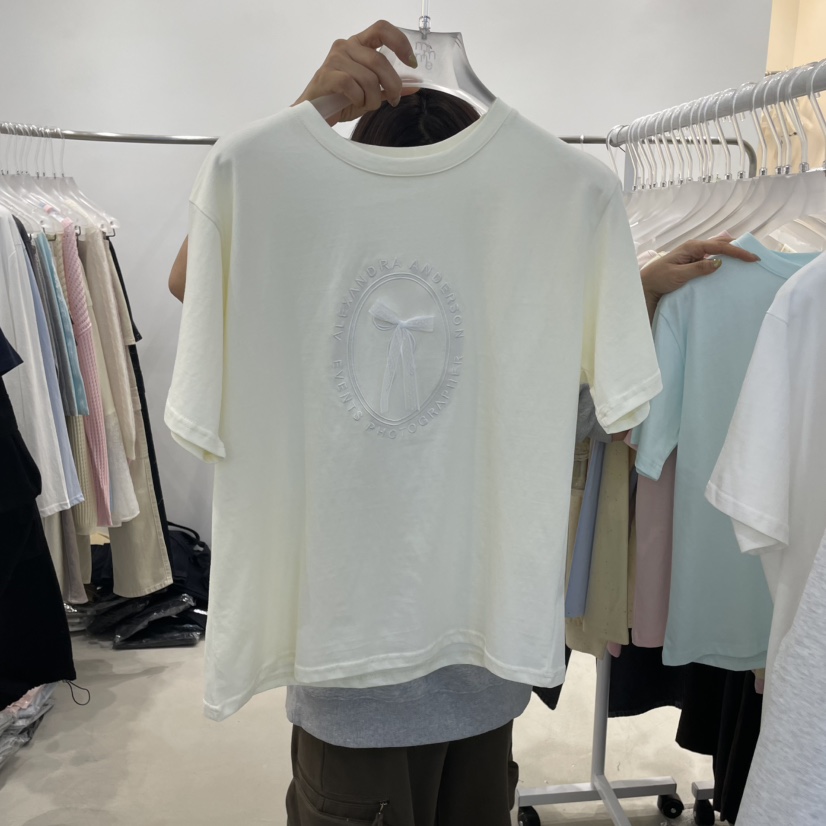 FRUIT BASKET韓國直郵㊣女裝新款推薦休閑熱賣職業25春夏T恤FRUIT BASKETT恤圖色2