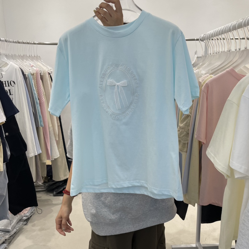 FRUIT BASKET韓國直郵㊣女裝新款推薦休閑熱賣職業25春夏T恤FRUIT BASKETT恤圖色3