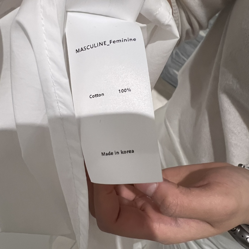 MASCULINE直郵韓國代購㊣女裝新款25春夏時尚熱賣襯衫蕾絲衫MASCULINE襯衫/蕾絲衫