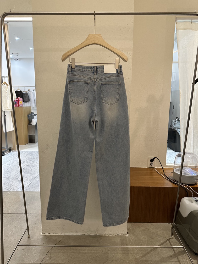BPLAN韓國直郵㊣東大門實拍女裝新款推薦熱賣職業25春夏牛仔褲BPLAN牛仔褲