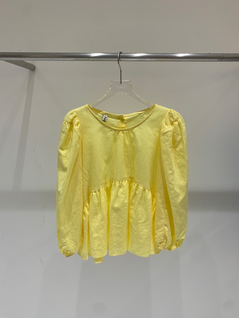 FABRIC韓國直郵㊣東大門實拍女裝新品職業人氣襯衫蕾絲衫亞麻FABRIC襯衫/蕾絲衫圖色2