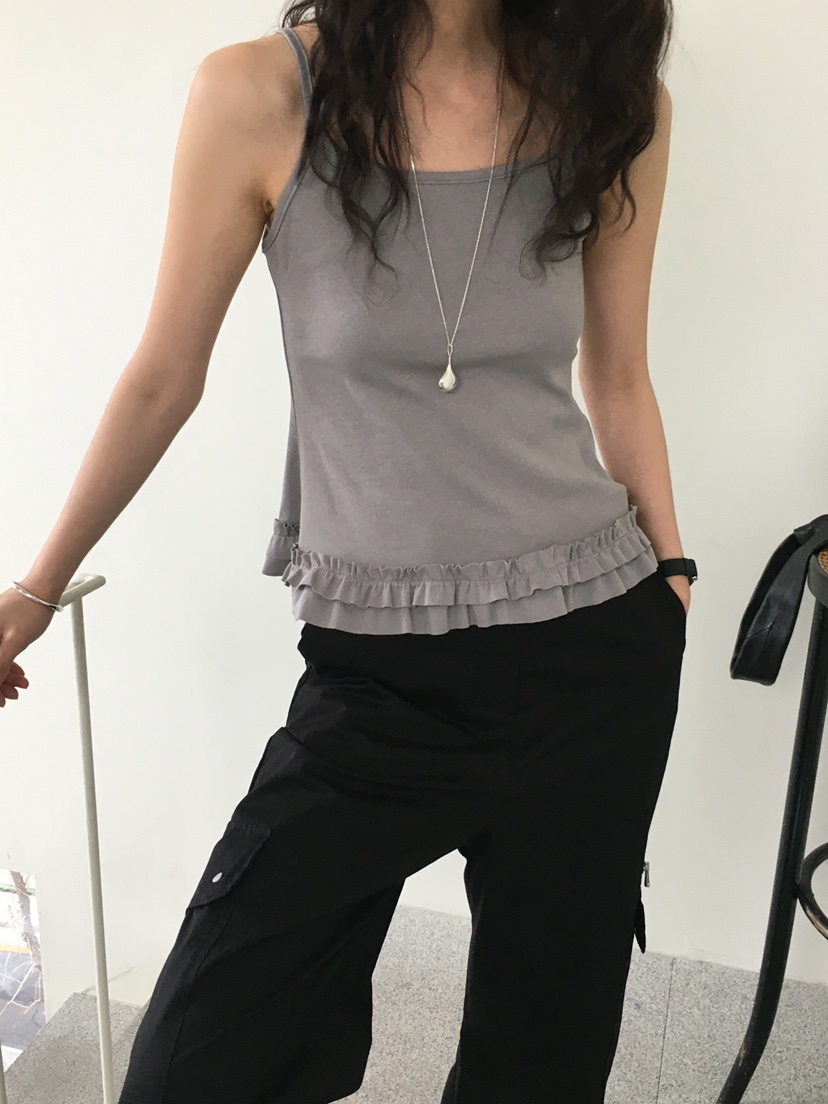 MONDAYMORING韓國直郵女裝新品時尚推薦職業休閑熱賣吊帶背心MONDAYMORING吊帶/背心