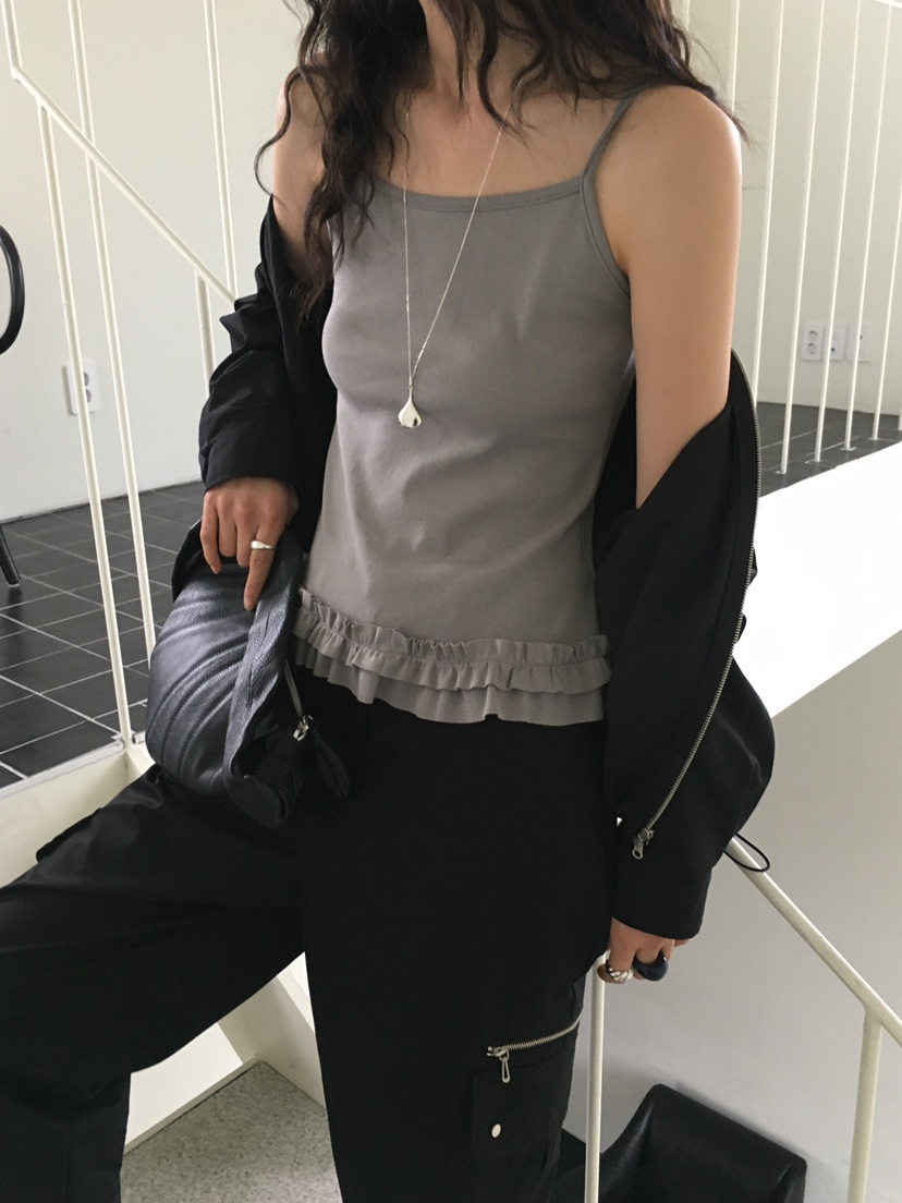 MONDAYMORING韓國直郵女裝新品時尚推薦職業休閑熱賣吊帶背心MONDAYMORING吊帶/背心