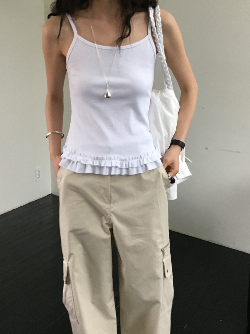 MONDAYMORING韓國直郵女裝新品時尚推薦職業休閑熱賣吊帶背心MONDAYMORING吊帶/背心