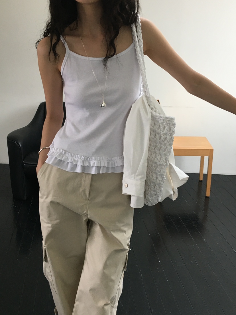 MONDAYMORING韓國直郵女裝新品時尚推薦職業休閑熱賣吊帶背心MONDAYMORING吊帶/背心