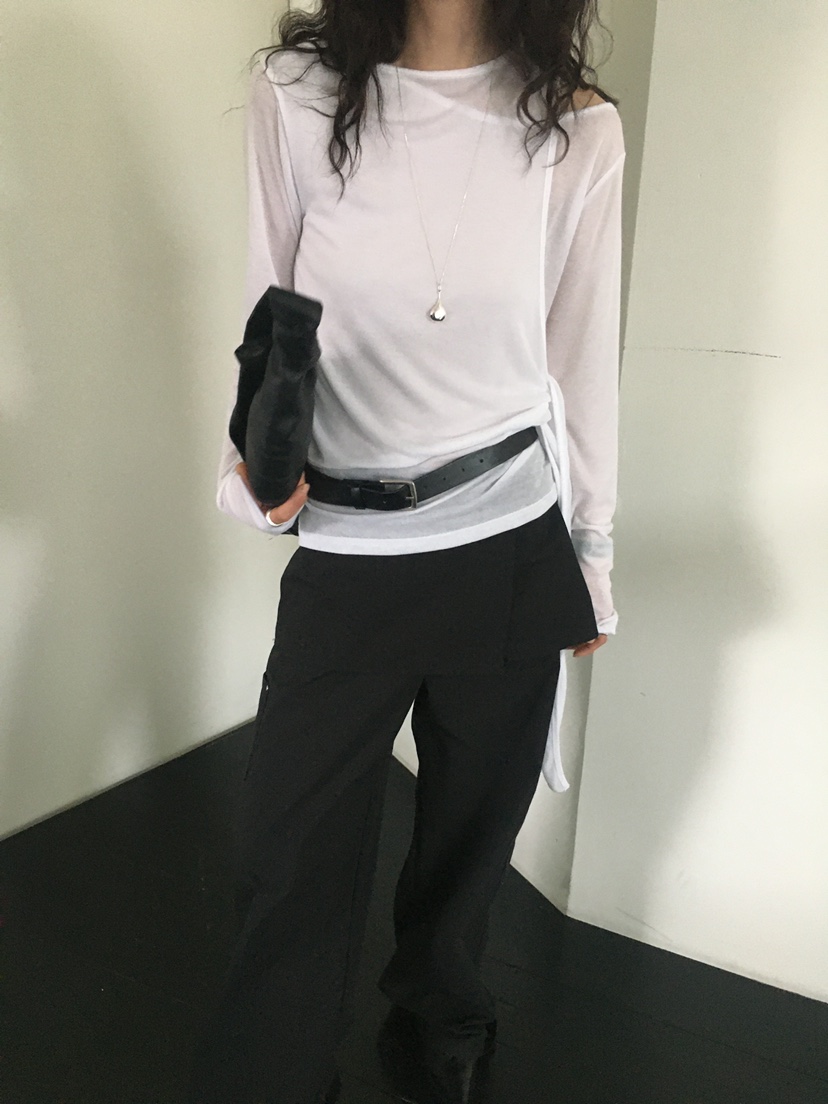MONDAYMORING東大門實拍女士新款推薦職業時尚熱賣人氣長袖T恤MONDAYMORING長袖T恤
