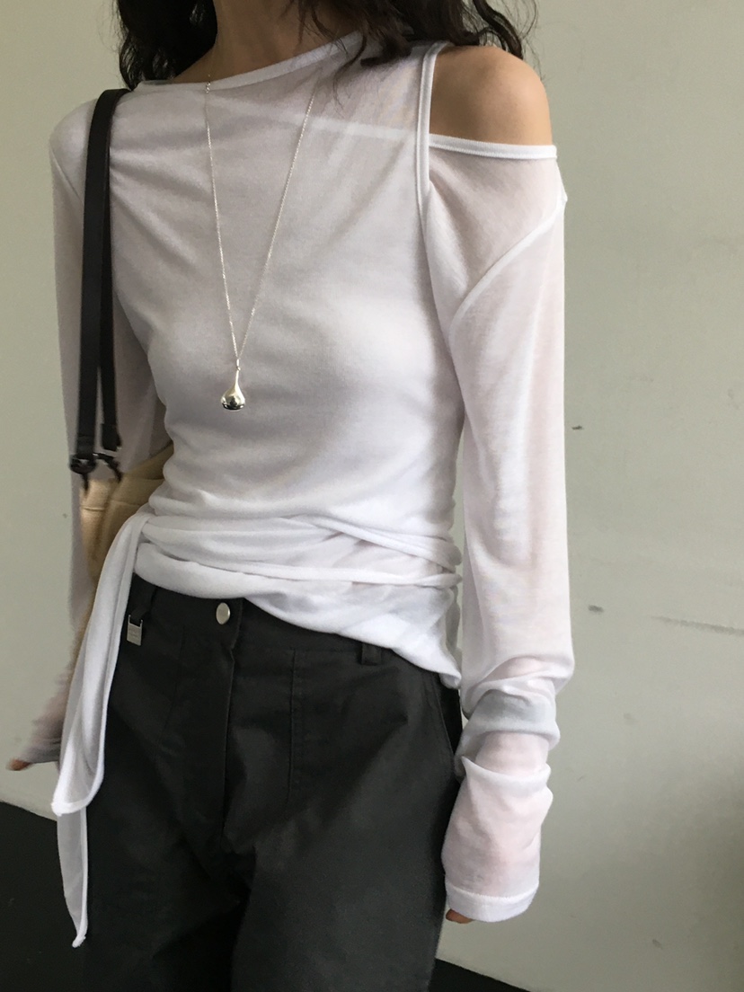 MONDAYMORING東大門實拍女士新款推薦職業時尚熱賣人氣長袖T恤MONDAYMORING長袖T恤