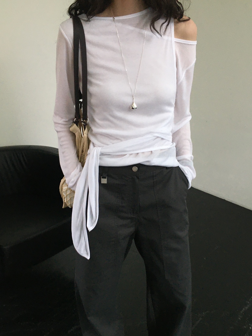 MONDAYMORING東大門實拍女士新款推薦職業時尚熱賣人氣長袖T恤MONDAYMORING長袖T恤