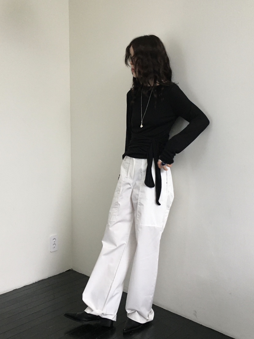 MONDAYMORING韓國直郵女士新款真品25春夏推薦休閑人氣休閑褲MONDAYMORING休閑褲