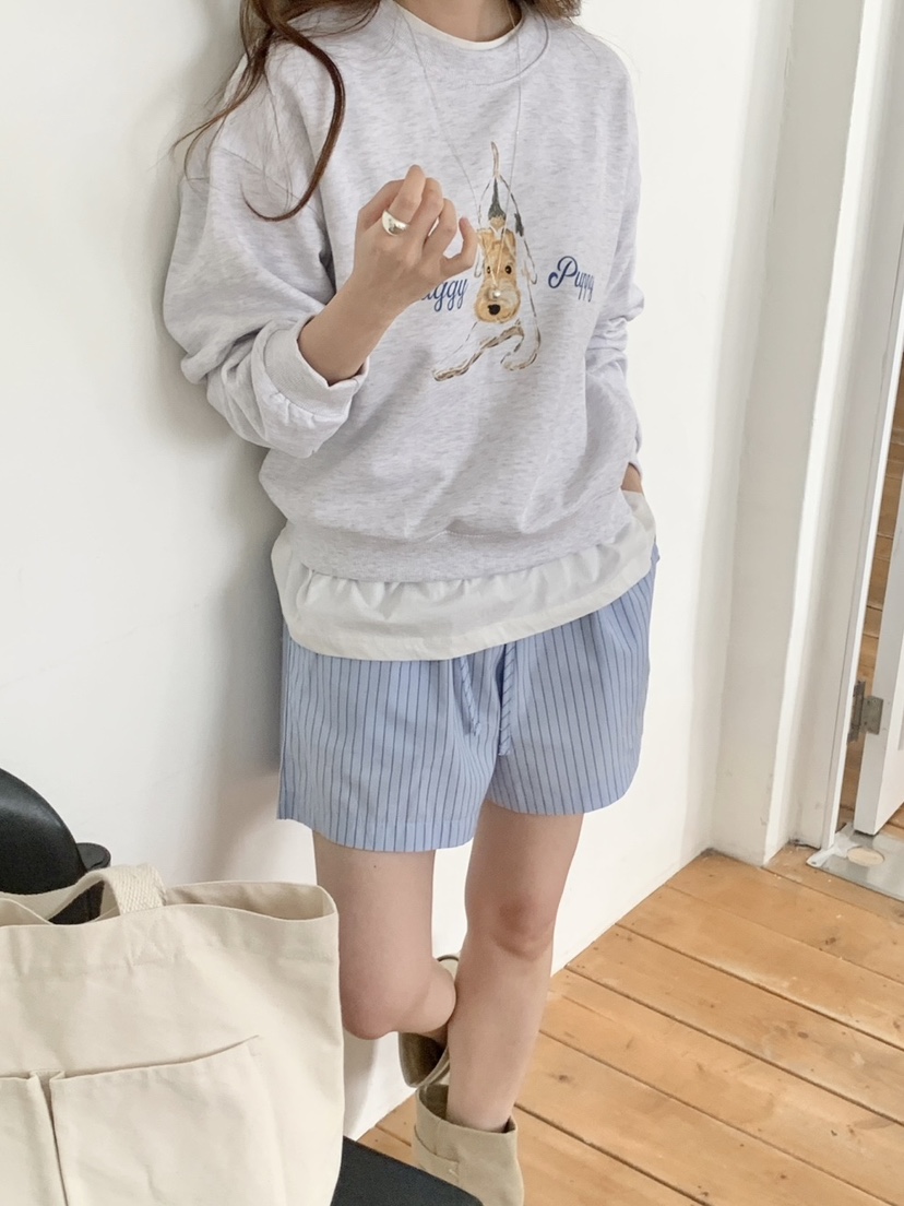 WOOD韓國代購女裝新款人氣時尚熱賣真品25春夏職業休閑衛衣WOOD衛衣