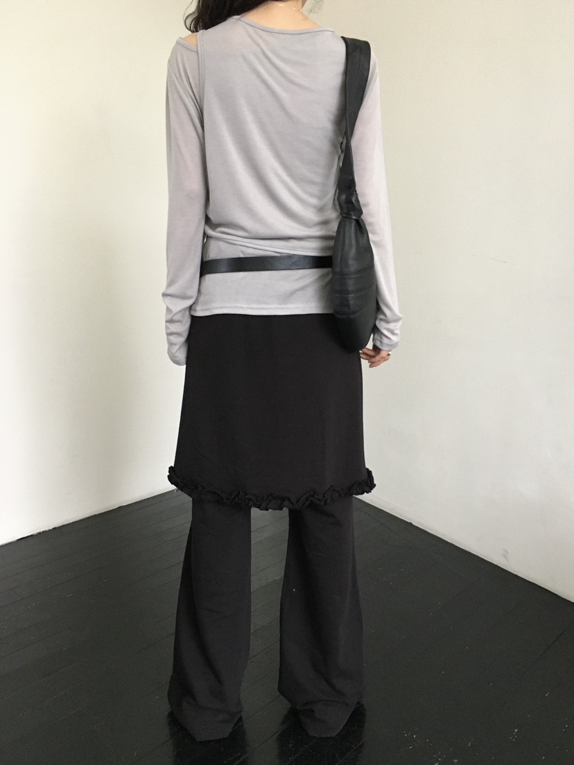 MONDAYMORING東大門實拍女士新款時尚真品職業推薦裙褲荷葉邊MONDAYMORING裙褲