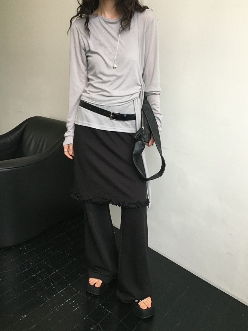 MONDAYMORING東大門實拍女士新款時尚真品職業推薦裙褲荷葉邊MONDAYMORING裙褲