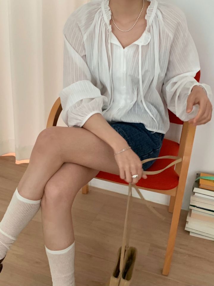 DOIT韓國代購女士新品熱賣時尚真品休閑25春夏職業襯衫蕾絲衫DOIT襯衫/蕾絲衫