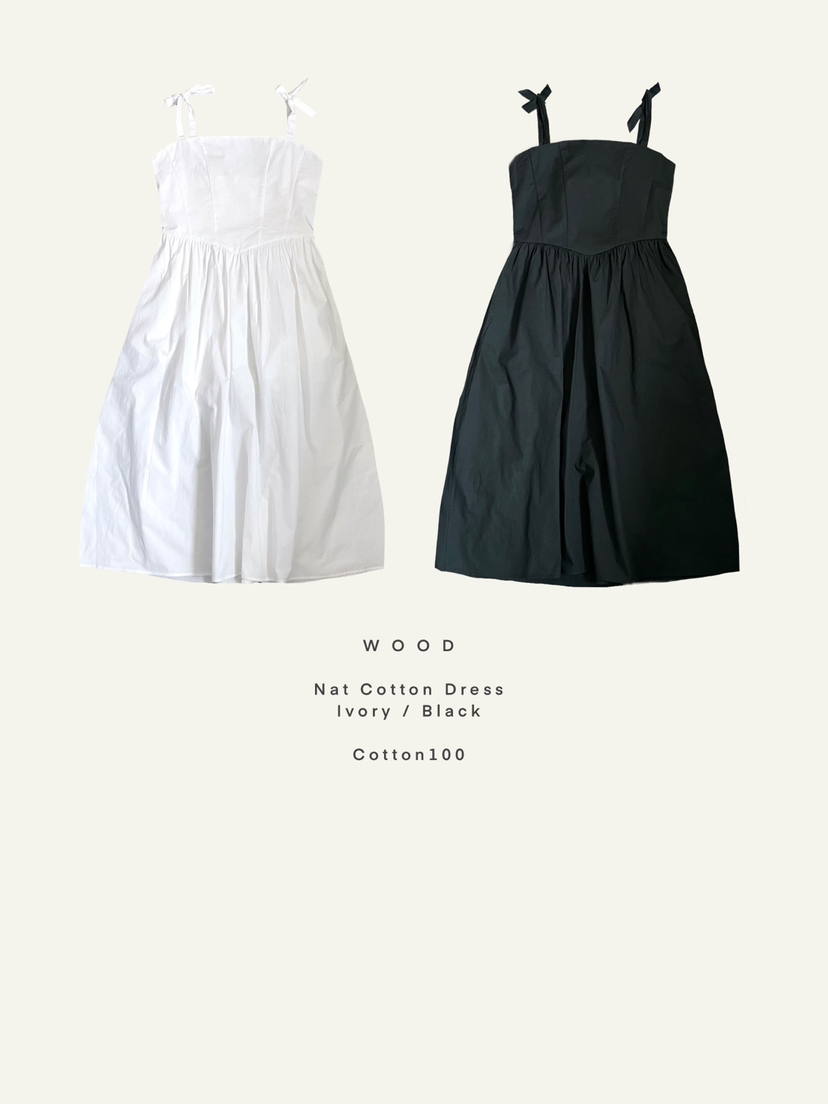 WOOD韓國直郵女裝新品25春夏熱賣人氣時尚推薦職業休閑連衣裙WOOD連衣裙