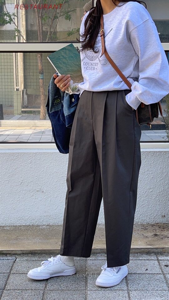 LA_TERRE韓國代購女裝新品職業人氣休閑真品25春夏推薦休閑褲LA_TERRE休閑褲