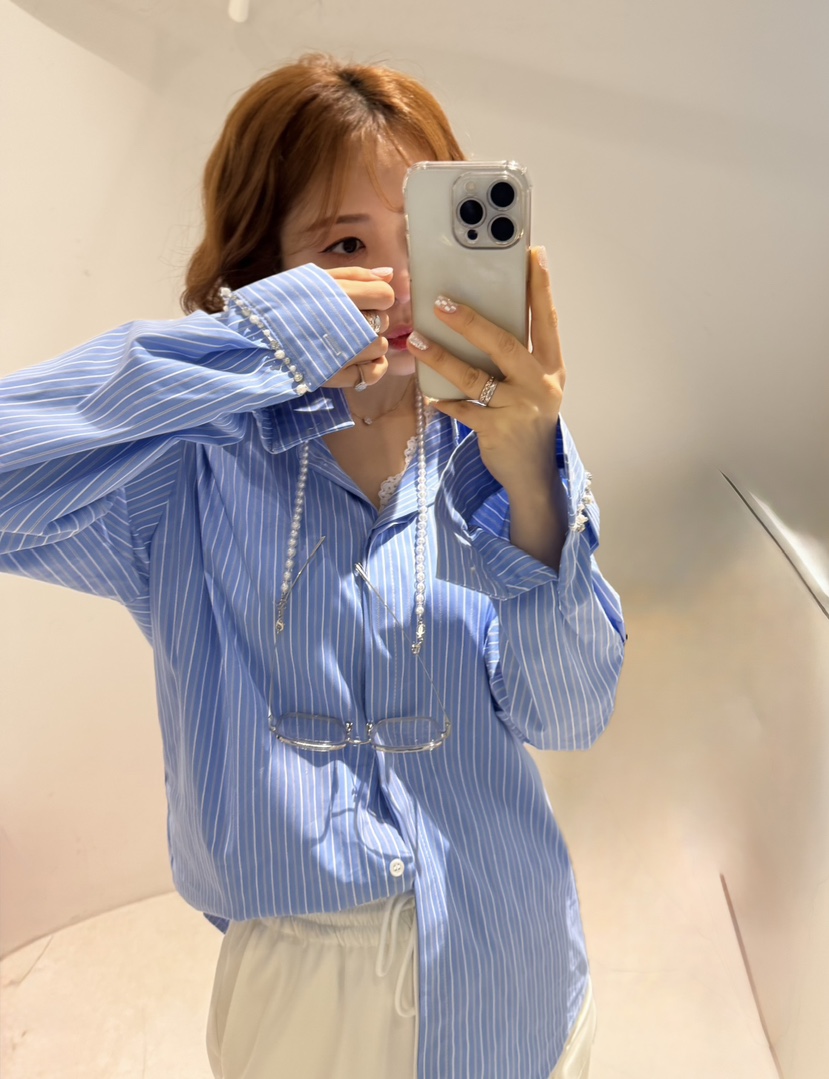JUJU韓國代購女士新款休閑熱賣真品時尚人氣職業襯衫蕾絲衫JUJU襯衫/蕾絲衫