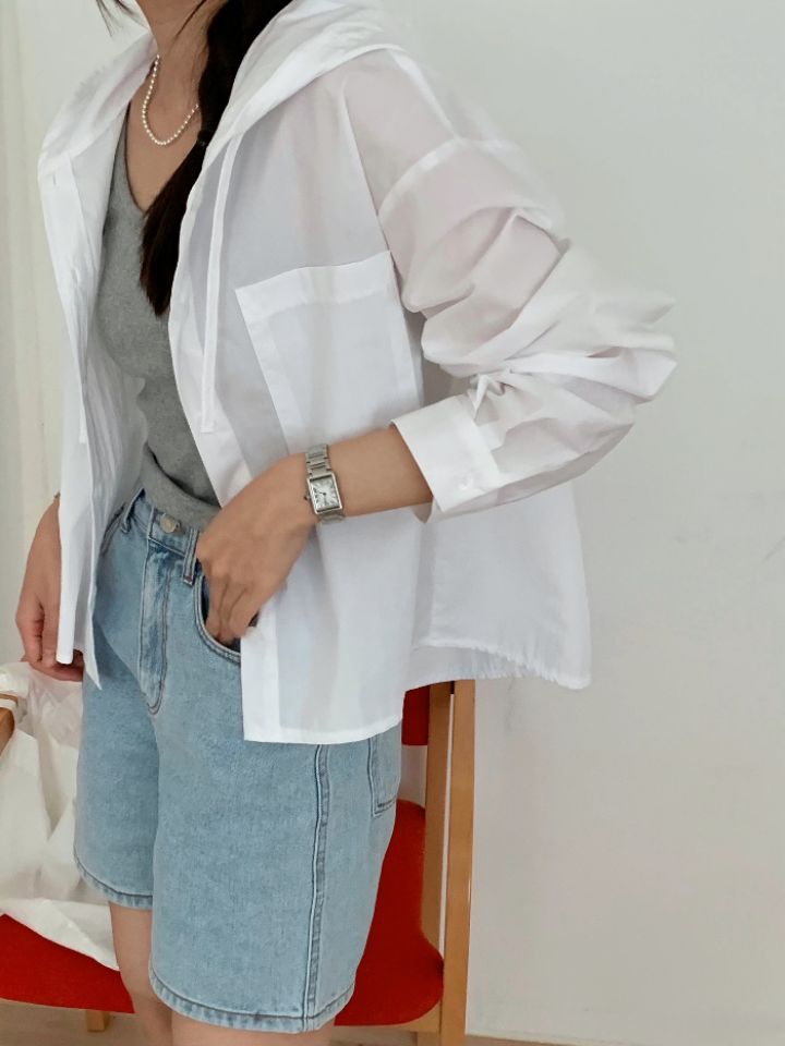 DOIT東大門直郵女士新品休閑人氣時尚職業真品襯衫蕾絲衫連帽DOIT襯衫/蕾絲衫