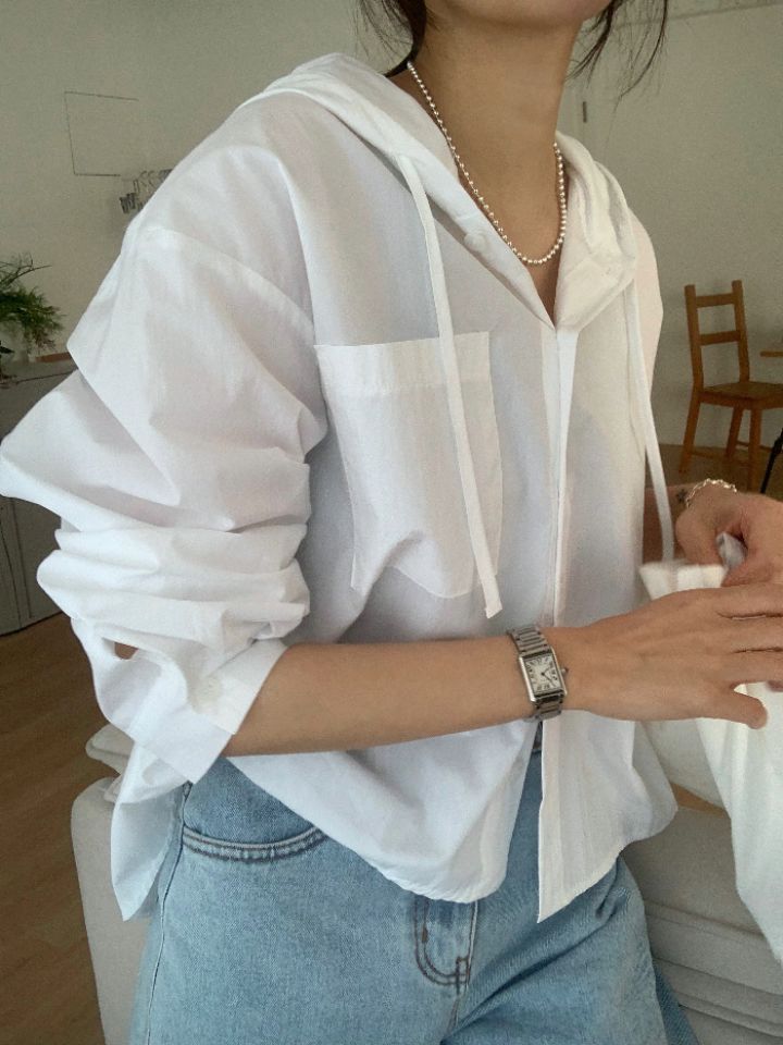 DOIT東大門直郵女士新品休閑人氣時尚職業真品襯衫蕾絲衫連帽DOIT襯衫/蕾絲衫