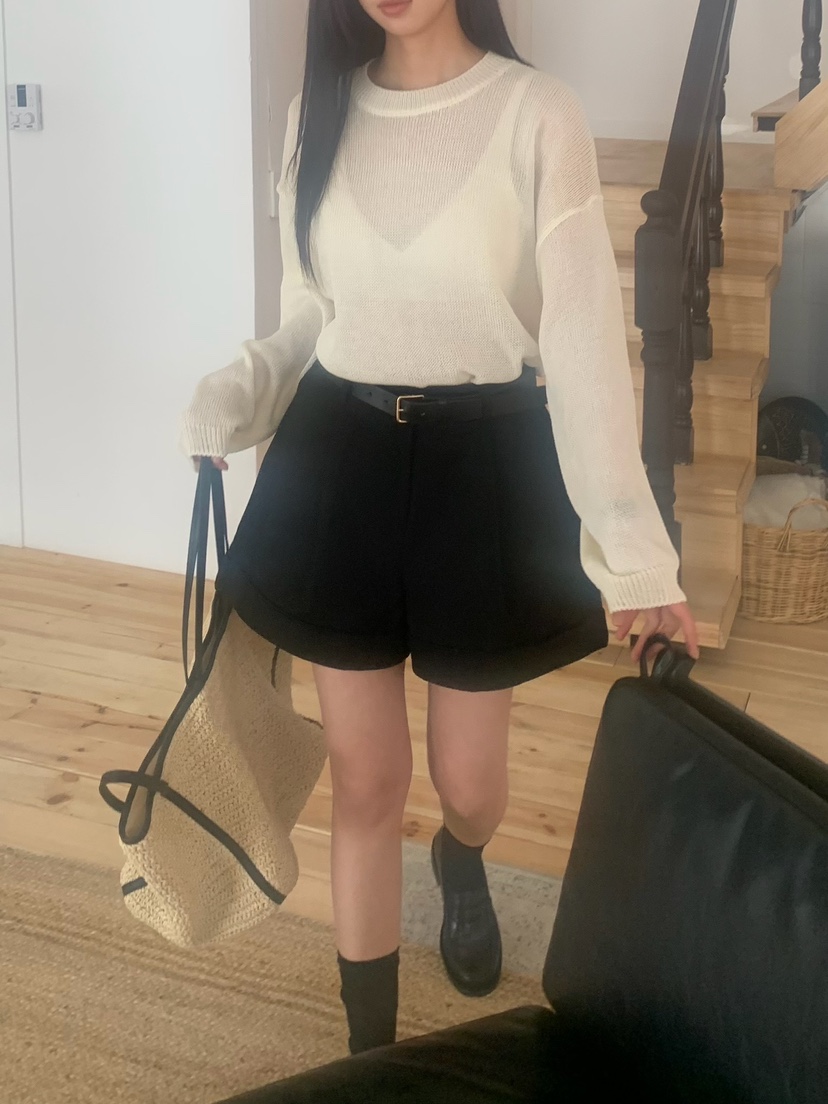 BLEECKER東大門實拍女士新款25春夏推薦熱賣時尚真品休閑短褲BLEECKER短褲