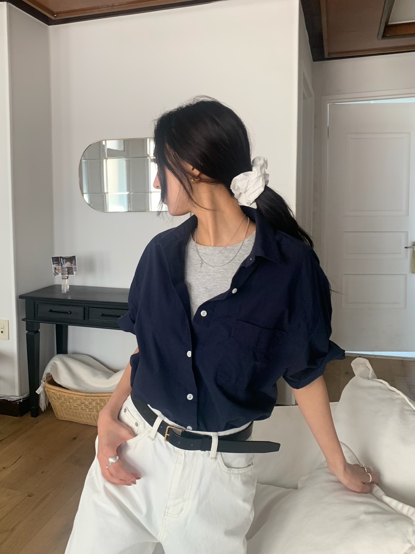 BLEECKER韓國直郵女裝新款休閑真品人氣職業熱賣襯衫蕾絲衫BLEECKER襯衫/蕾絲衫