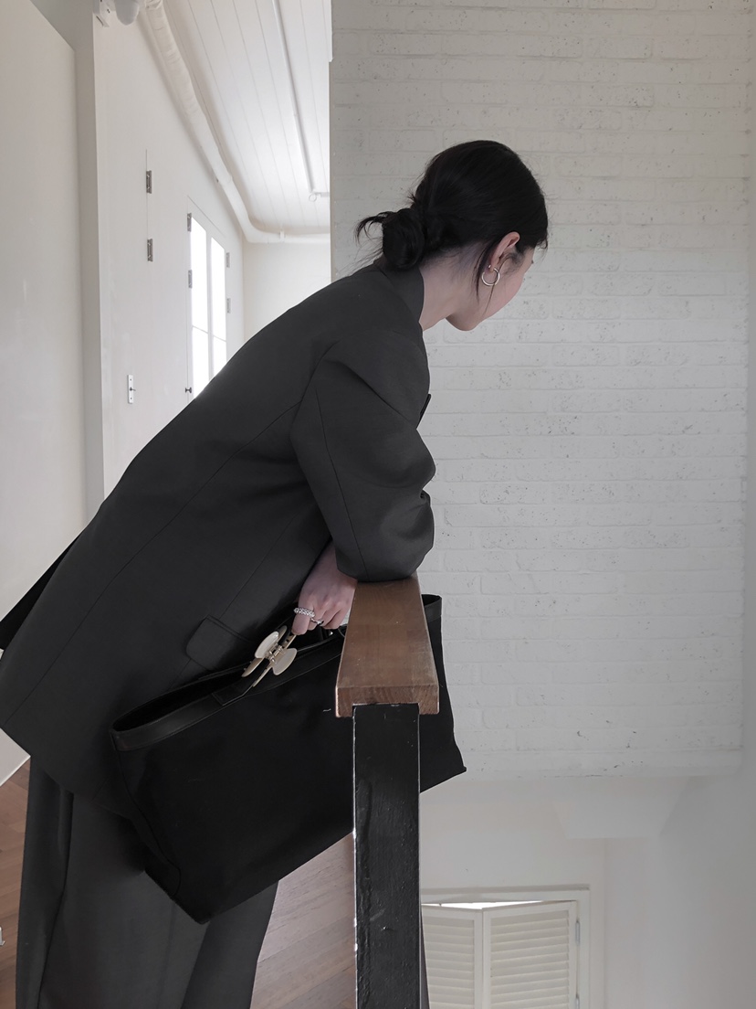 LE BUTTER韓國代購女裝新款休閑時尚人氣職業夾克羊毛雙層LE BUTTER夾克