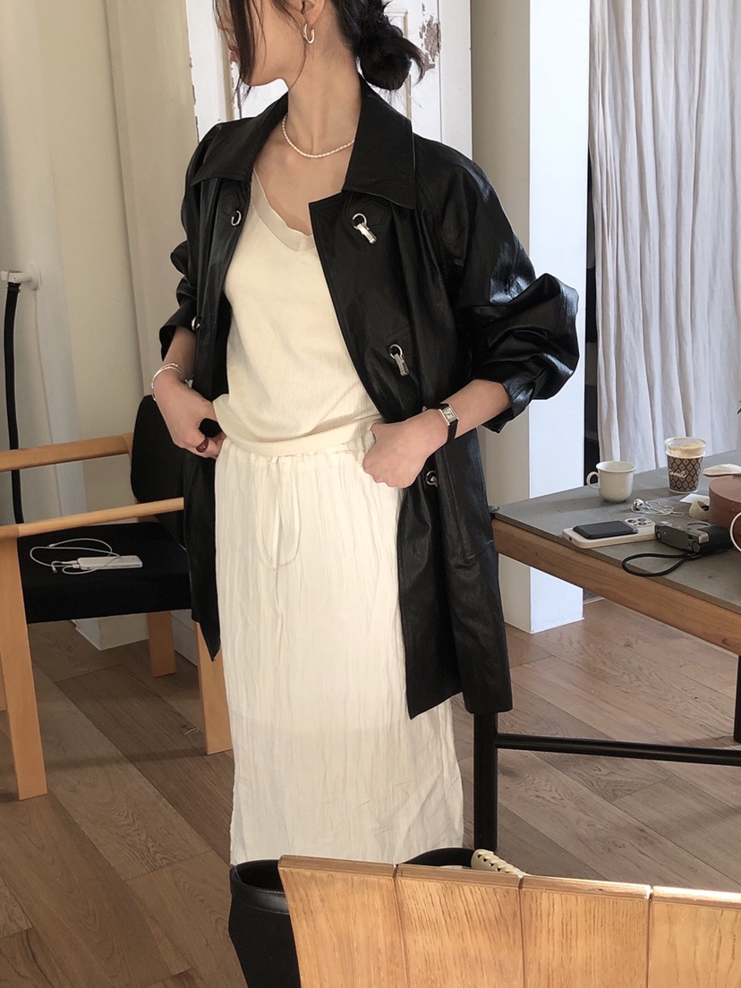 LE BUTTER東大門直郵女裝新款推薦熱賣25春夏職業夾克皮革LE BUTTER夾克