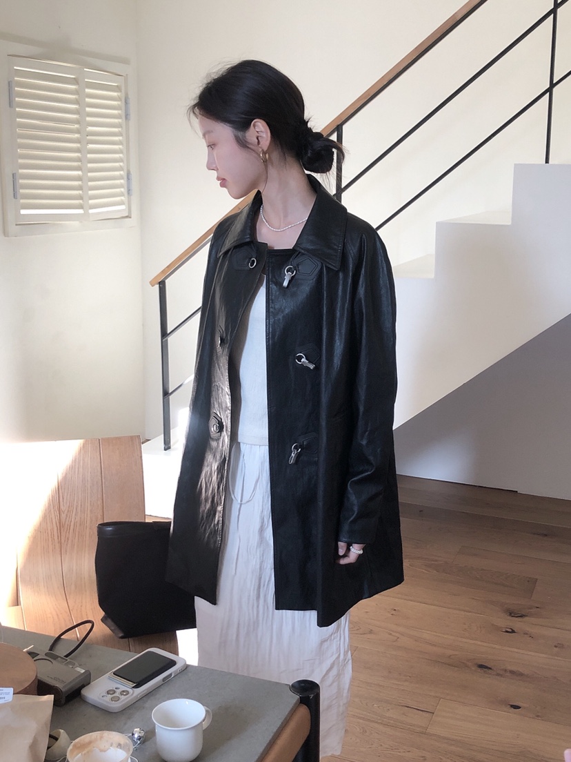 LE BUTTER東大門直郵女裝新款推薦熱賣25春夏職業夾克皮革LE BUTTER夾克