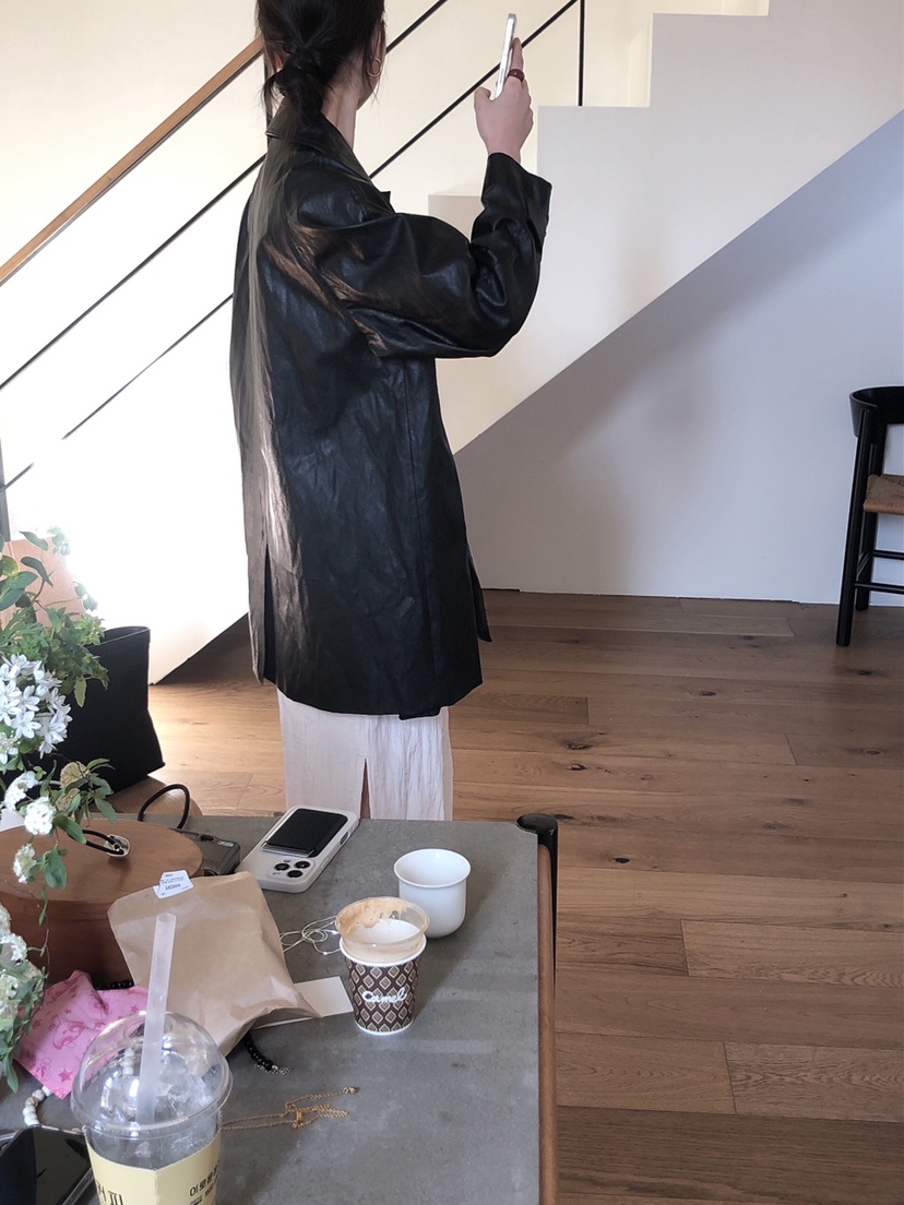 LE BUTTER東大門直郵女裝新款推薦熱賣25春夏職業夾克皮革LE BUTTER夾克