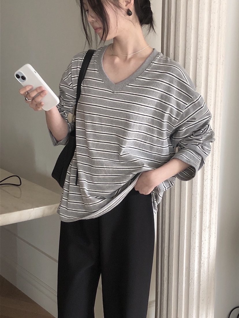 LE BUTTER韓國代購女士新品推薦人氣熱賣休閑時尚真品長袖T恤LE BUTTER長袖T恤
