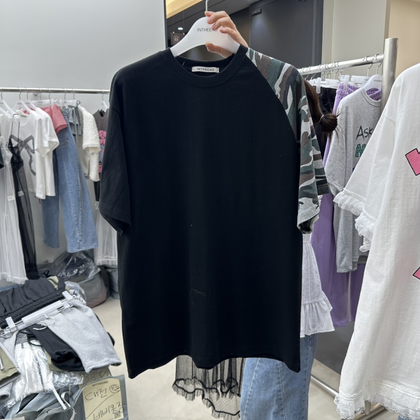 INTHEEND東大門直郵女士新品人氣熱賣推薦25春夏休閑T恤迷彩INTHEENDT恤圖色2