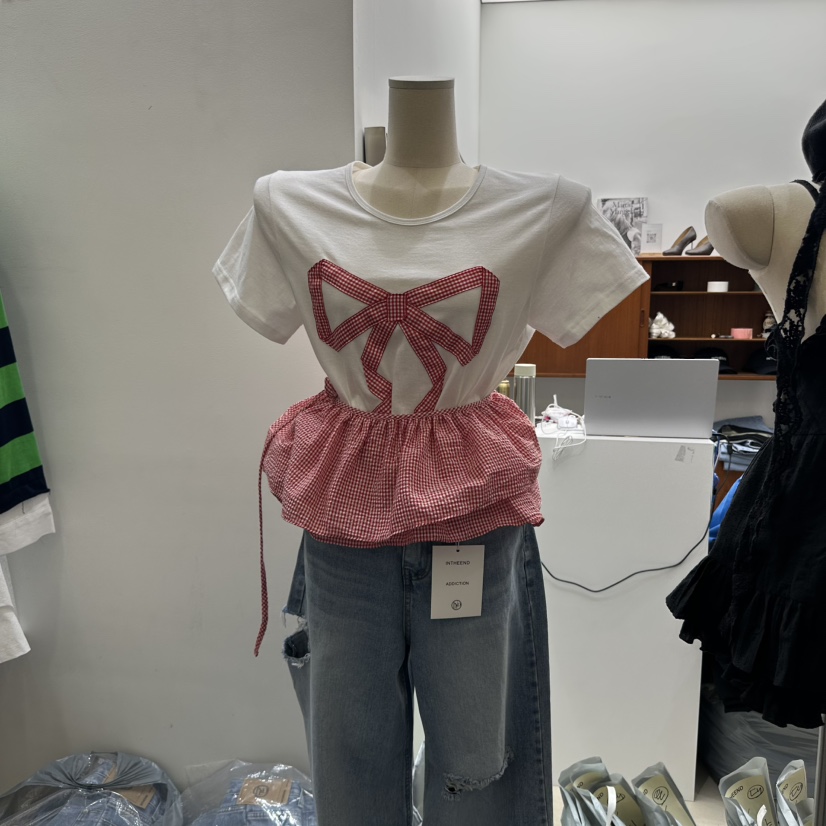 INTHEEND東大門直郵女士新品25春夏真品人氣休閑時尚短裙格紋INTHEEND短裙