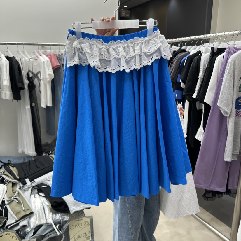 INTHEEND韓國代購女士新品25春夏推薦休閑真品熱賣長裙蕾絲INTHEEND長裙圖色3