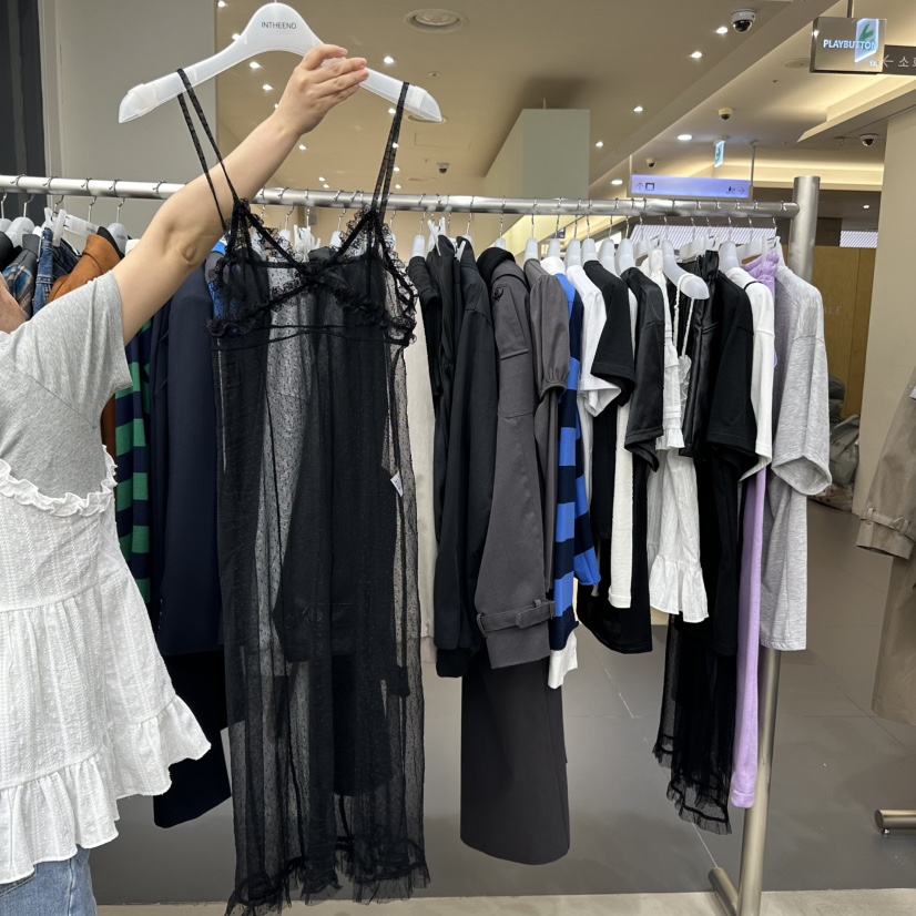 INTHEEND東大門實拍女裝新款真品人氣推薦25春夏連衣裙透視INTHEEND連衣裙圖色2