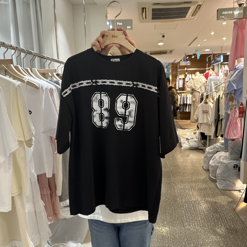 FIZZ韓國代購女裝新品職業時尚推薦休閑人氣真品熱賣25春夏T恤FIZZT恤圖色2