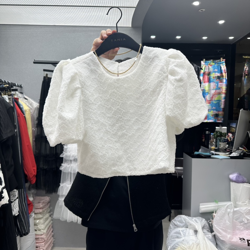 CLOP韓國代購女裝新款真品熱賣推薦人氣職業休閑25春夏時尚T恤TANIAT恤圖色1