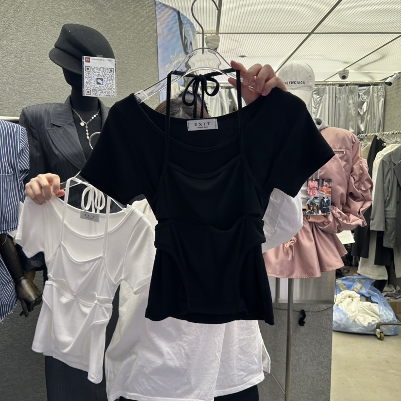 EXIT韓國直郵女裝新品人氣熱賣職業25春夏休閑真品推薦時尚T恤EXITT恤圖色2
