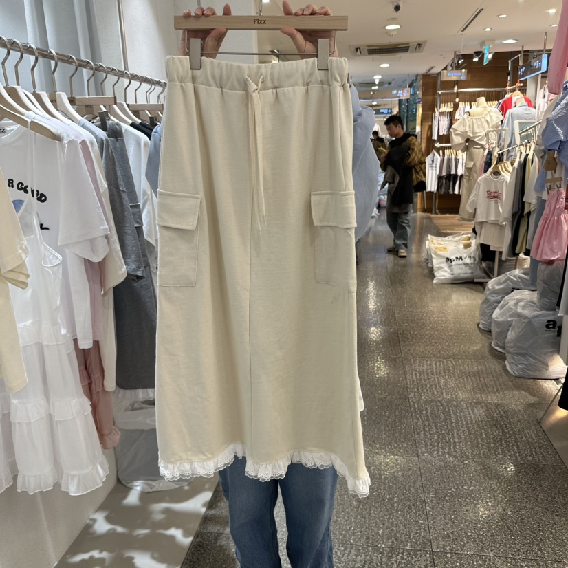 FIZZ東大門直郵女裝新品25春夏人氣休閑真品推薦熱賣時尚長裙FIZZ長裙圖色3