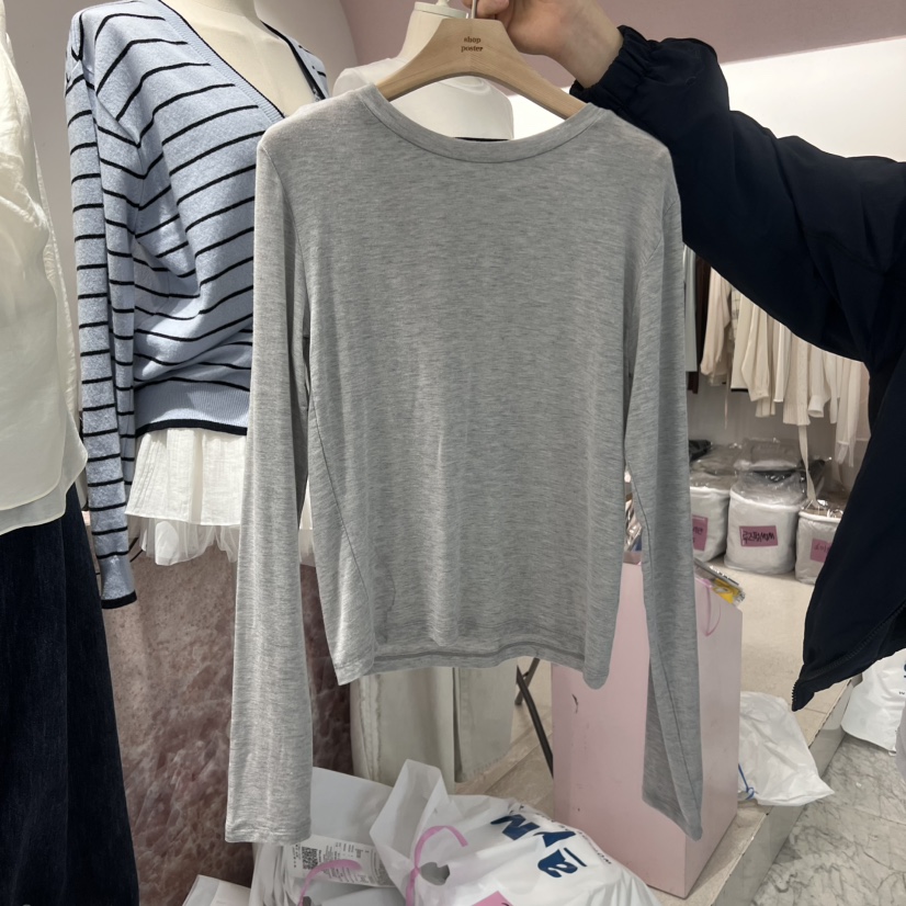 SHOP POSTER東大門直郵女士新款時尚推薦熱賣真品25春夏長袖T恤SHOP_POSTER長袖T恤圖色4