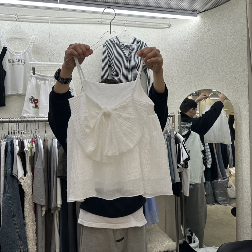 MAGOT韓國代購女士新款真品職業推薦熱賣休閑25春夏吊帶背心IIIΛGOT/MAGOT吊帶/背心圖色2
