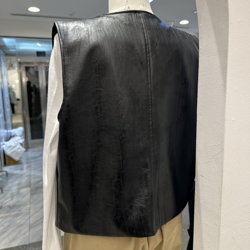 GOLDEN MARKET韓國直郵女士新品職業人氣馬甲不含內搭皮革GOLDEN MARKET馬甲