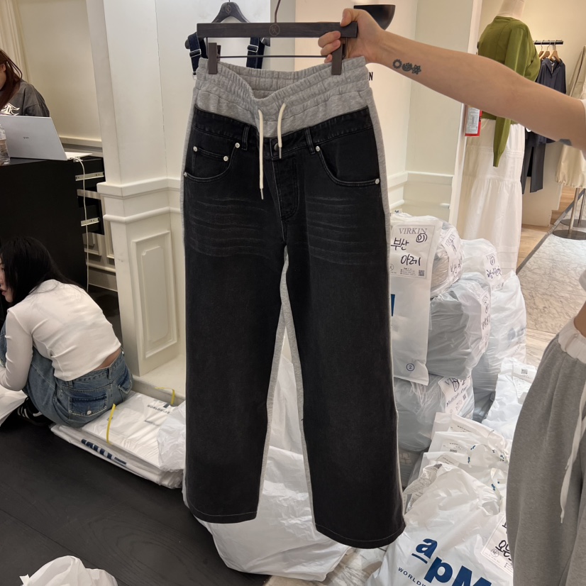 VIRKIN東大門代購女裝新品時尚人氣熱賣休閑職業25春夏休閑褲VIRKIN休閑褲圖色2