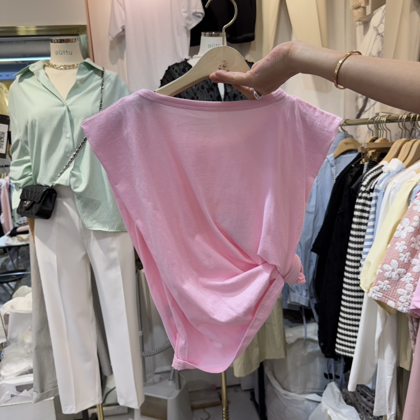 BUTTU東大門實拍女裝新款時尚休閑職業推薦真品人氣吊帶背心10 O CLOCK/Buttu吊帶/背心