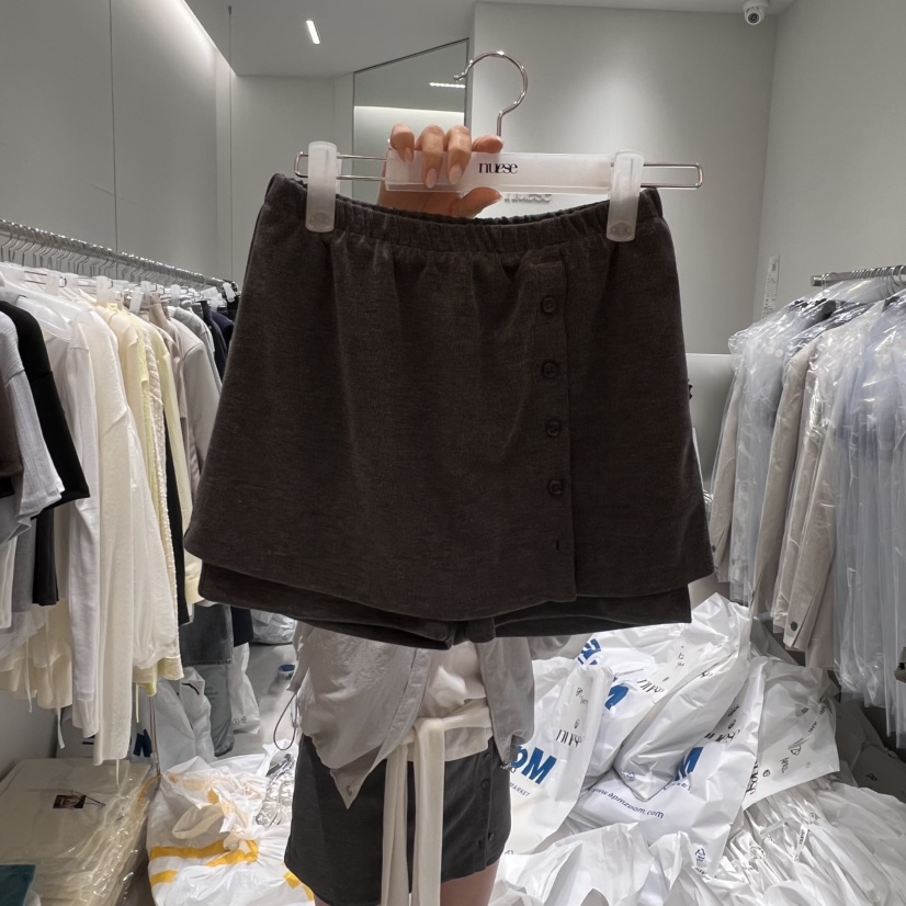 NUESE韓國代購女士新款真品推薦休閑25春夏人氣職業時尚裙褲NUESE裙褲圖色1