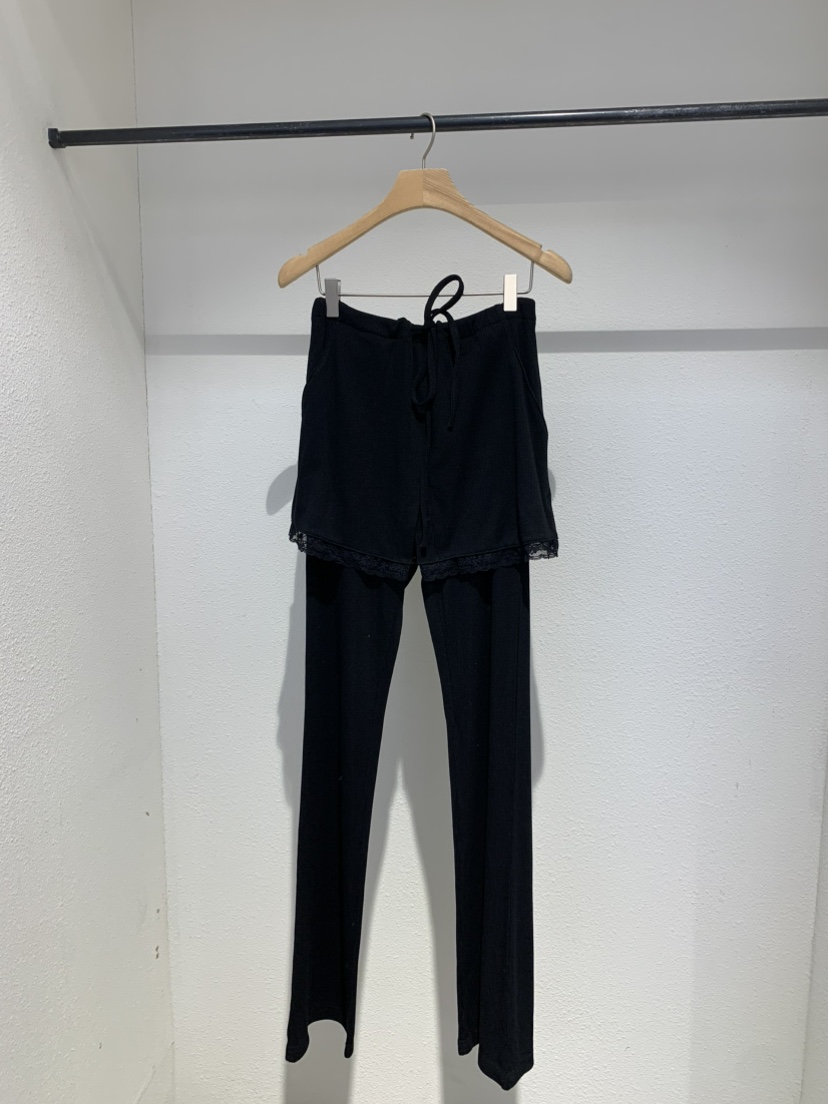 IR BIEN韓國代購女裝新品休閑推薦職業25春夏裙褲喇叭蕾絲ir bien-A裙褲