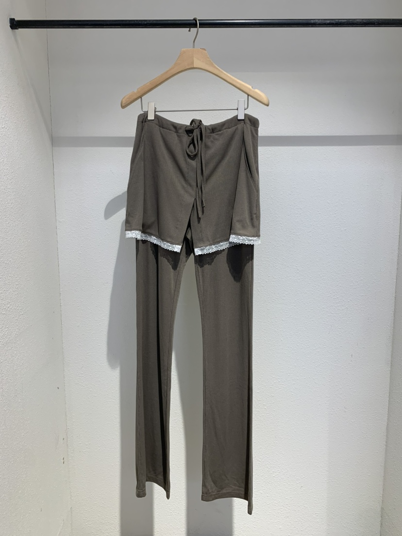 IR BIEN韓國代購女裝新品休閑推薦職業25春夏裙褲喇叭蕾絲ir bien-A裙褲圖色2