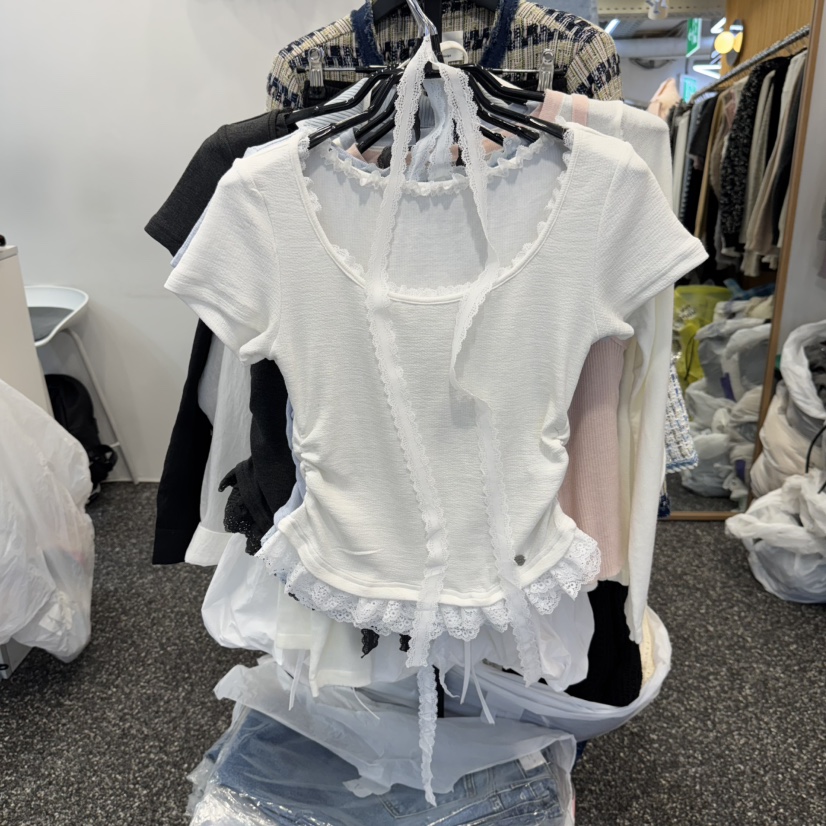 BELOVED東大門代購女士新品熱賣人氣真品時尚職業T恤含脖帶BELOVEDT恤圖色1